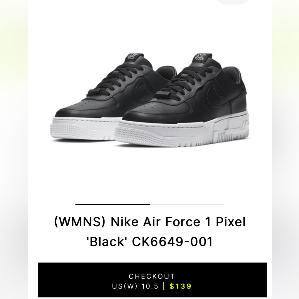 Nike Af1 Pixel Leather Black